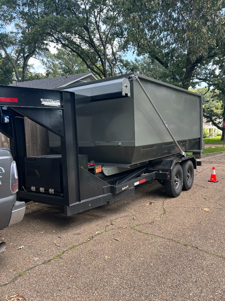Mid South Dumpster Rental delivery for home renovation